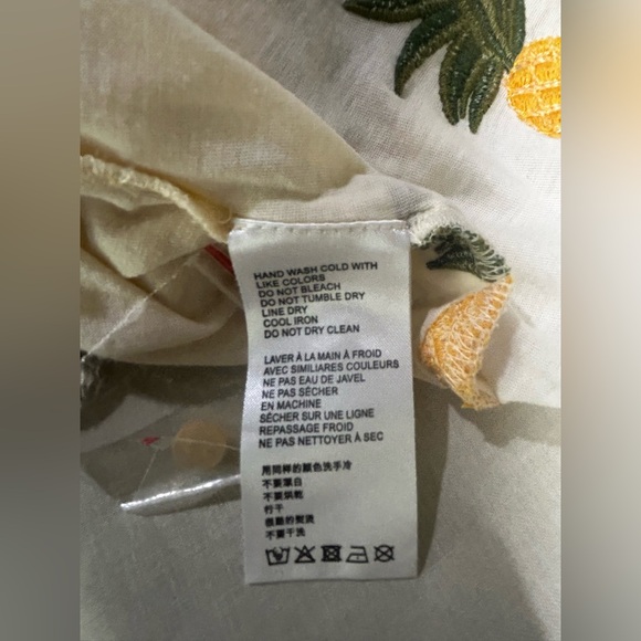 Anthropologie Seen Worn Kept Pineapple
Ruffled Tank Xs - Picture 14 of 16